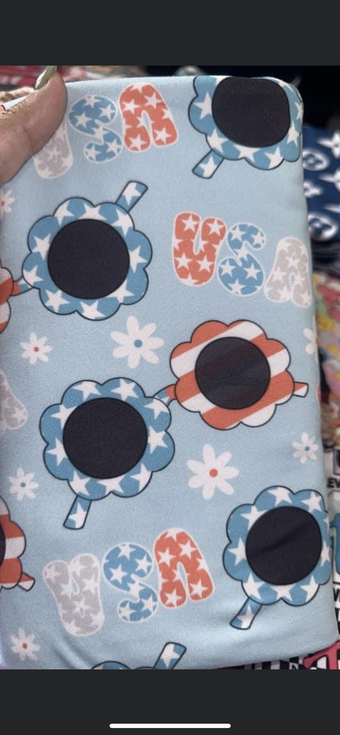 4th of July USA Sunnies Fabric