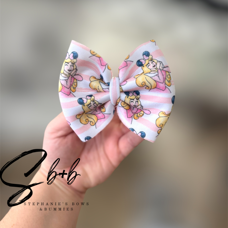 Sleeping Spin Wheel Princess Puffy Bows