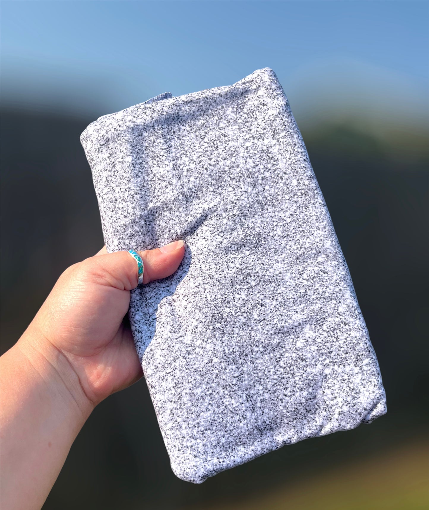 Silver Glitter Fabric