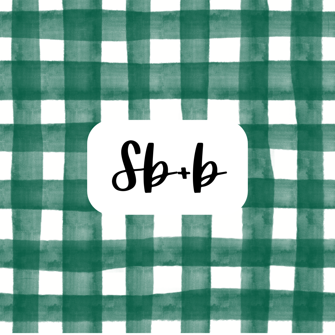 Green Plaid Watercolor