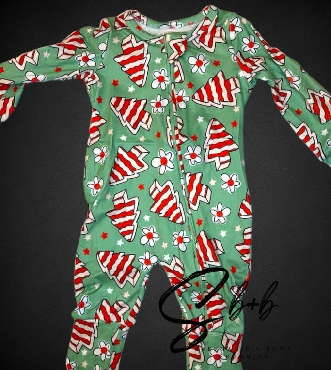 Christmas Tree Snack Onesie RTS