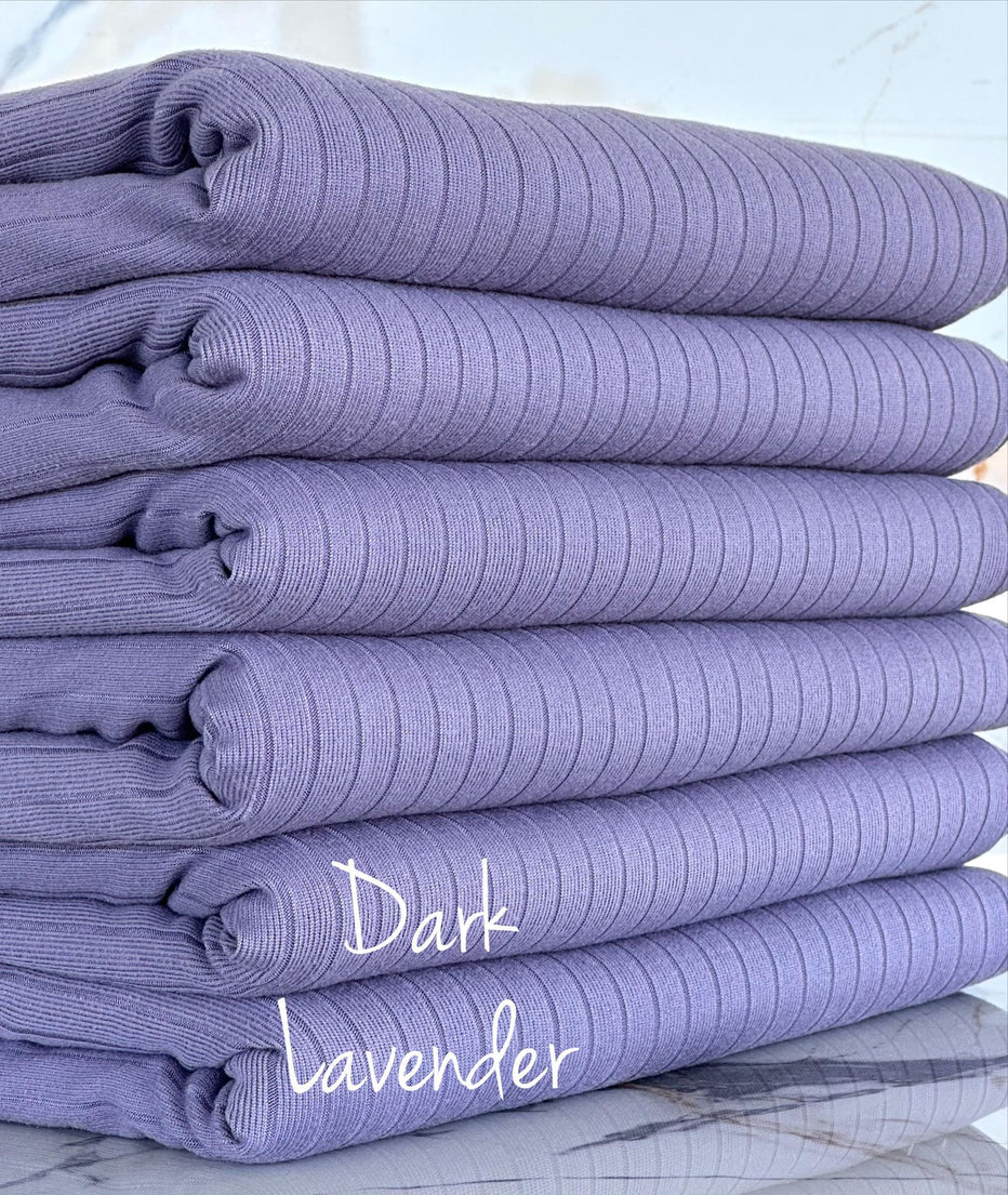Solid Dark Lavender (Wide Rib)
