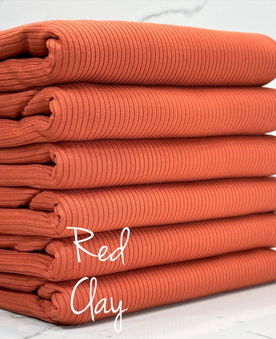 Red Clay Solid Fabric