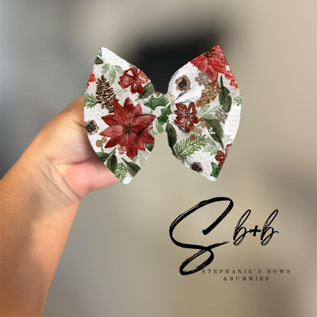 Poinsettia Floral Christmas