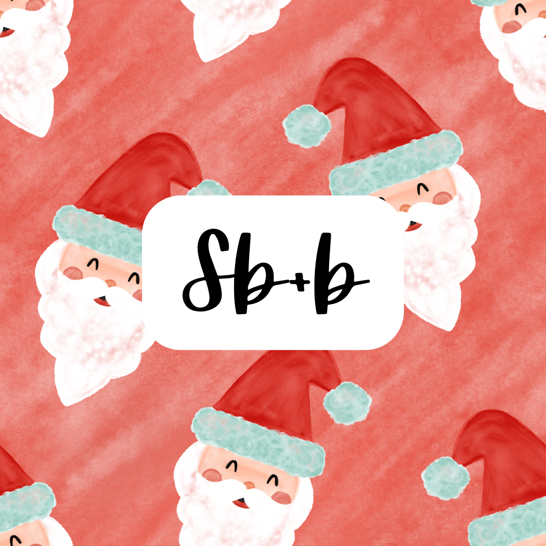 Watercolor Christmas Santa