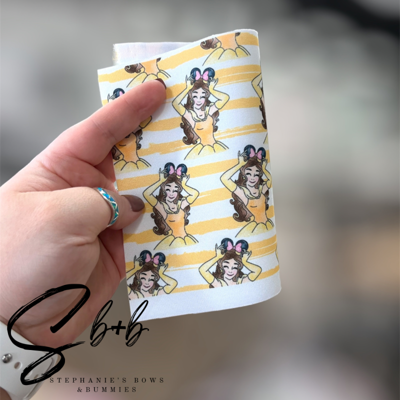 Princess & Beast Stripes Puffy Bows