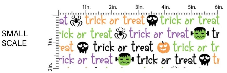Halloween Trick or Treat Puffy Bow
