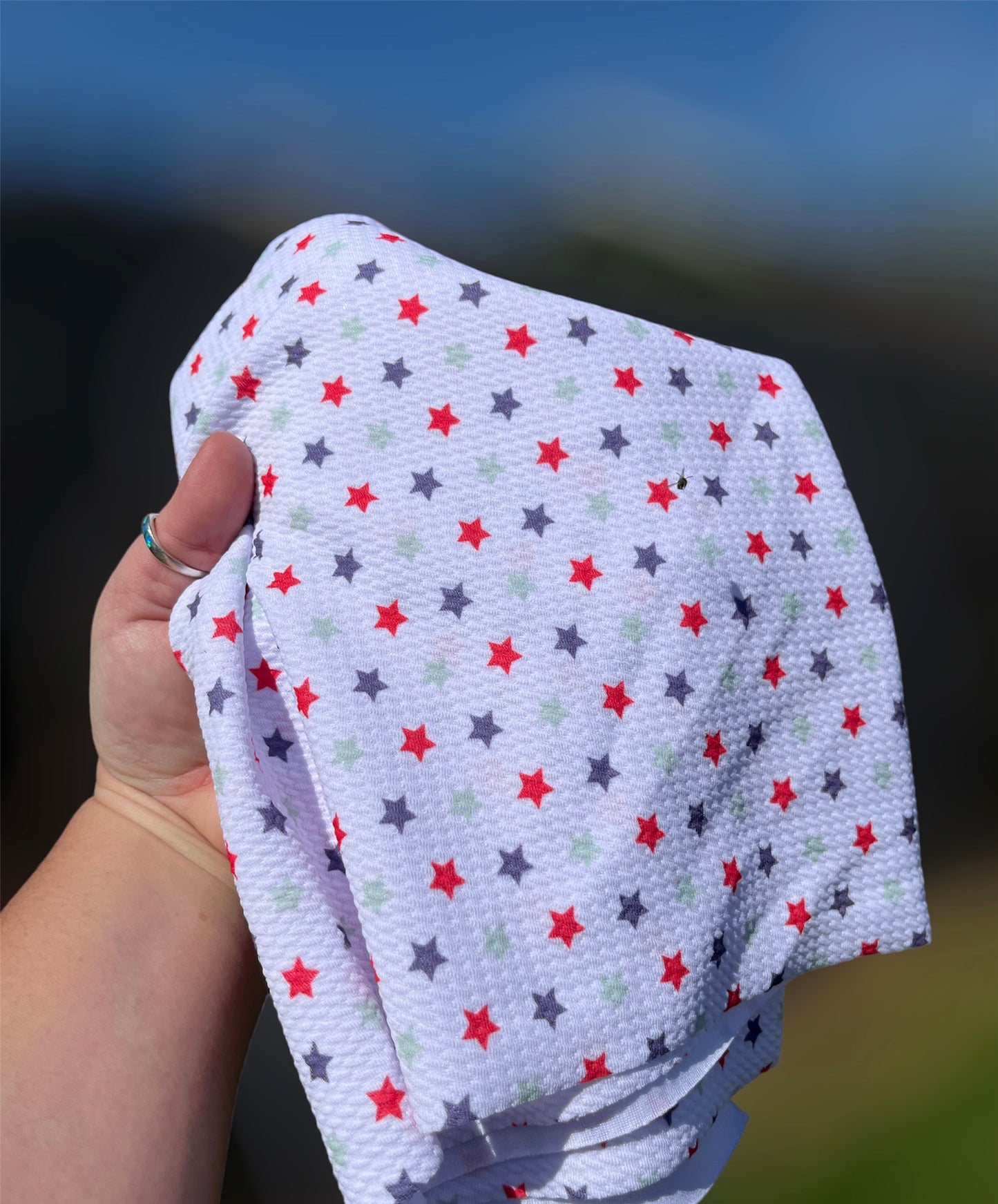 Red, White, & Blue Stars Bullet Fabric
