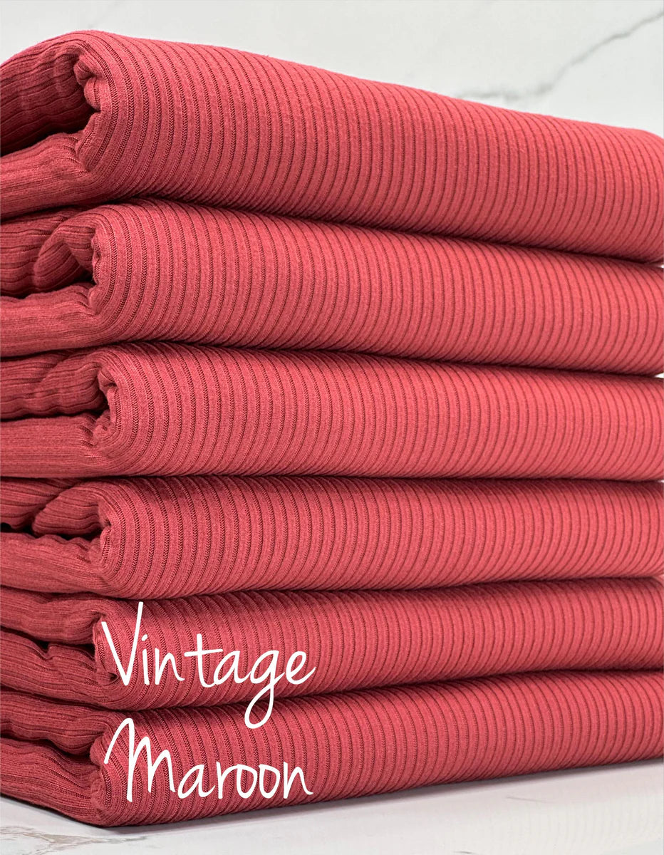 Vintage Maroon Solid Fabric