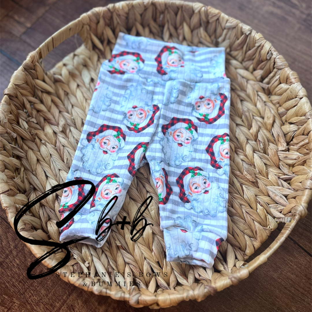 Classic Santa Stripe Leggings Gender Neutral