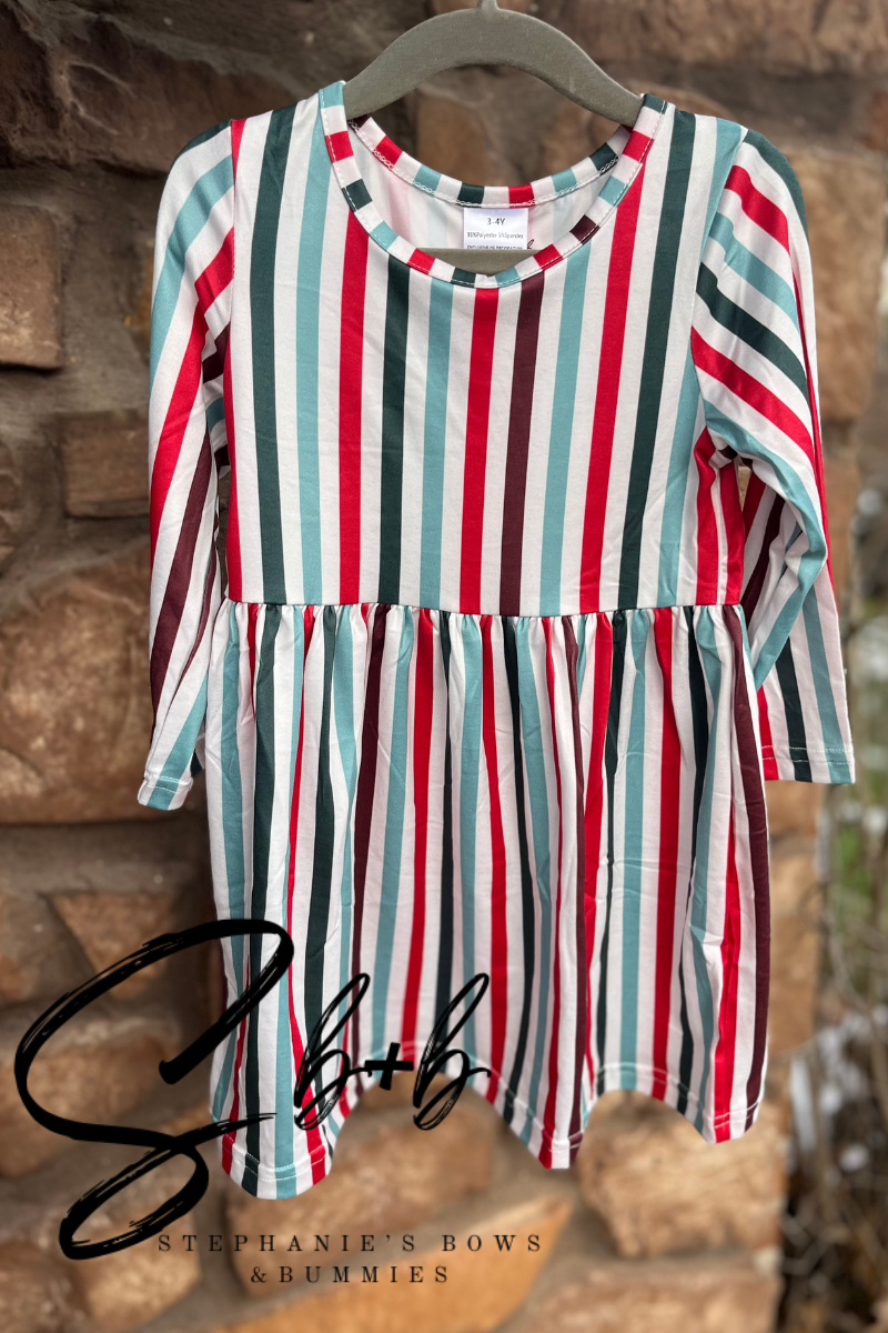 Red, White, + Blue Christmas Dress