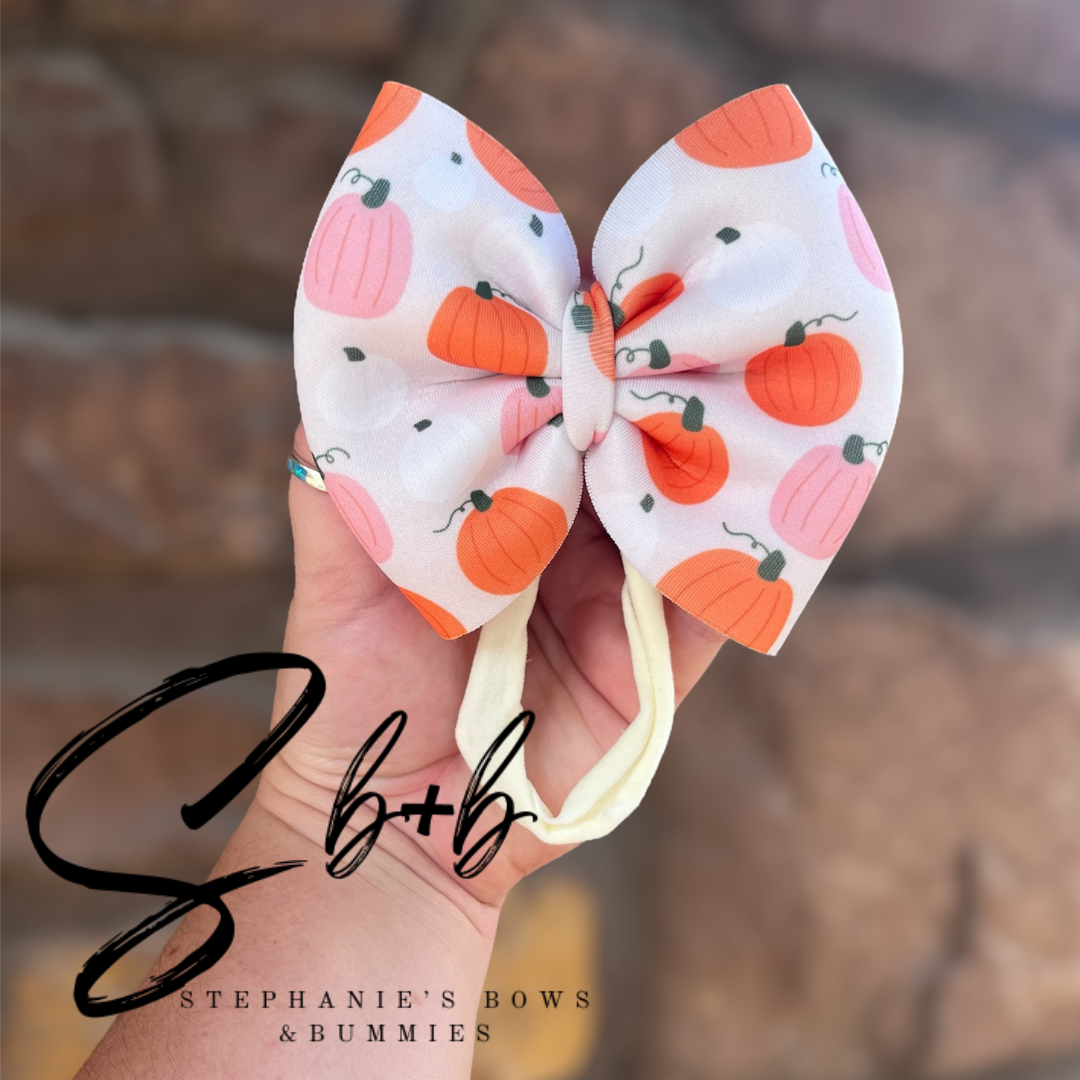 Pumpkins Puffy Bow