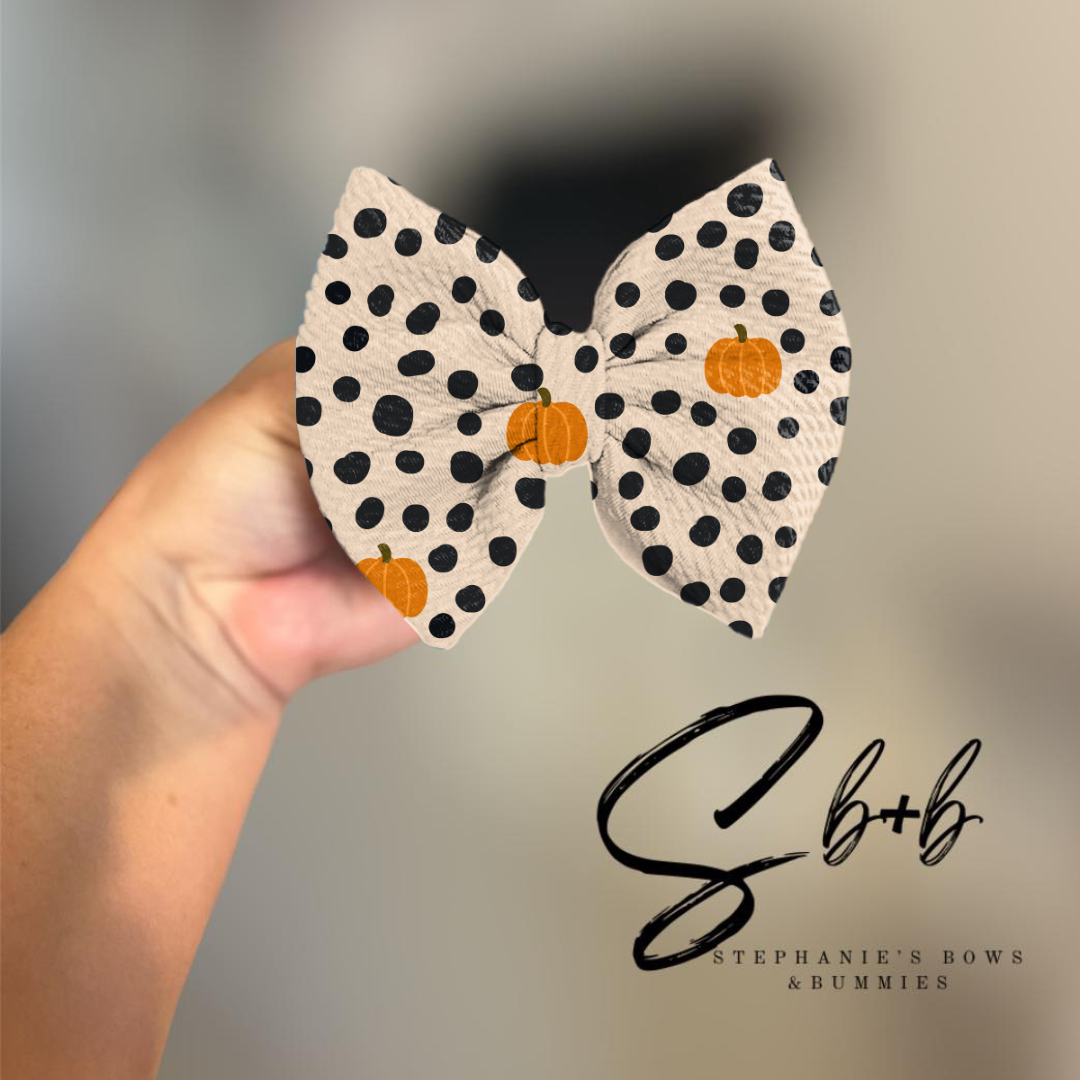 Pumpkins + Polka Dots