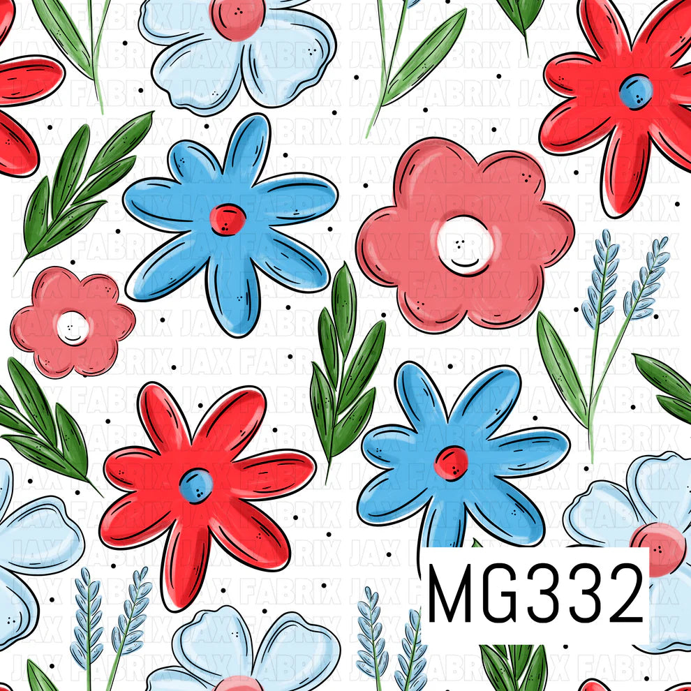 4OJ Floral Fabric
