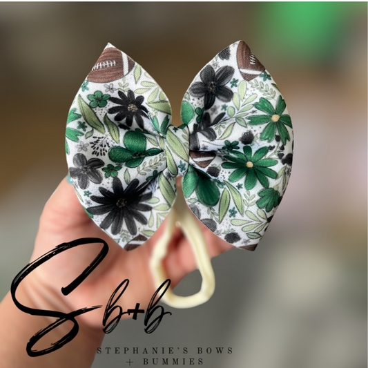 North High EV Football Puffy Bow