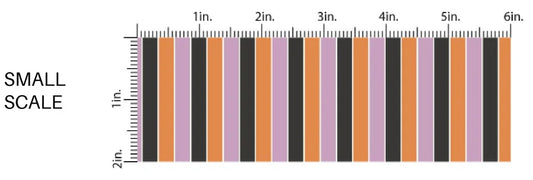 Halloween Stripes Puffy Bow