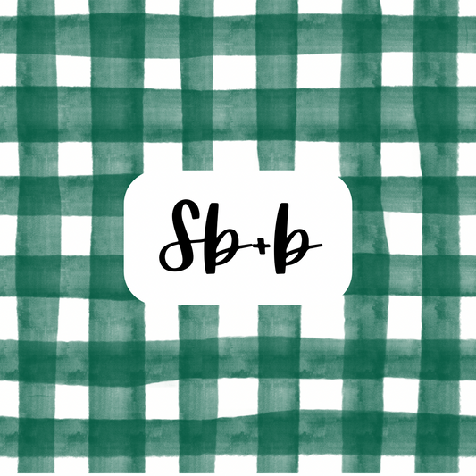 Green Plaid Watercolor