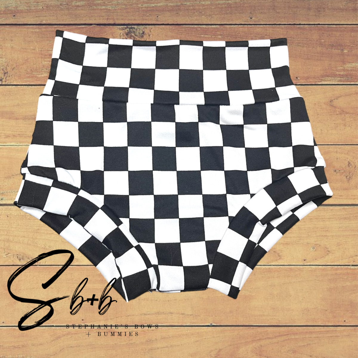 Black & White Checkered Fabric