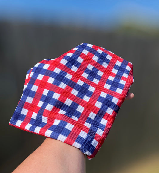 4th of July Plaid Bullet Fabric