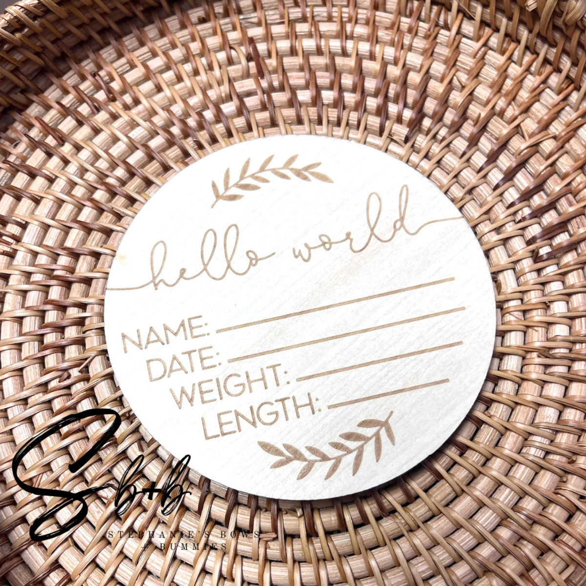 Hello World Newborn Announcement