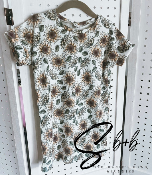 Sunflower Boxy Tee Dress