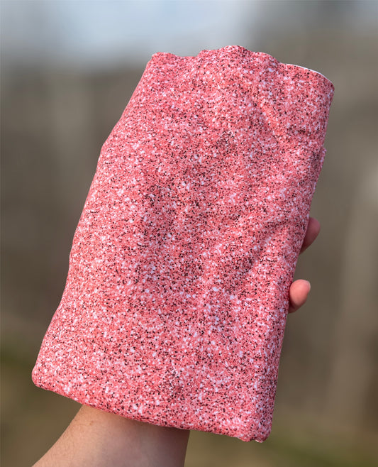 Bubblegum Pink Glitter Fabric