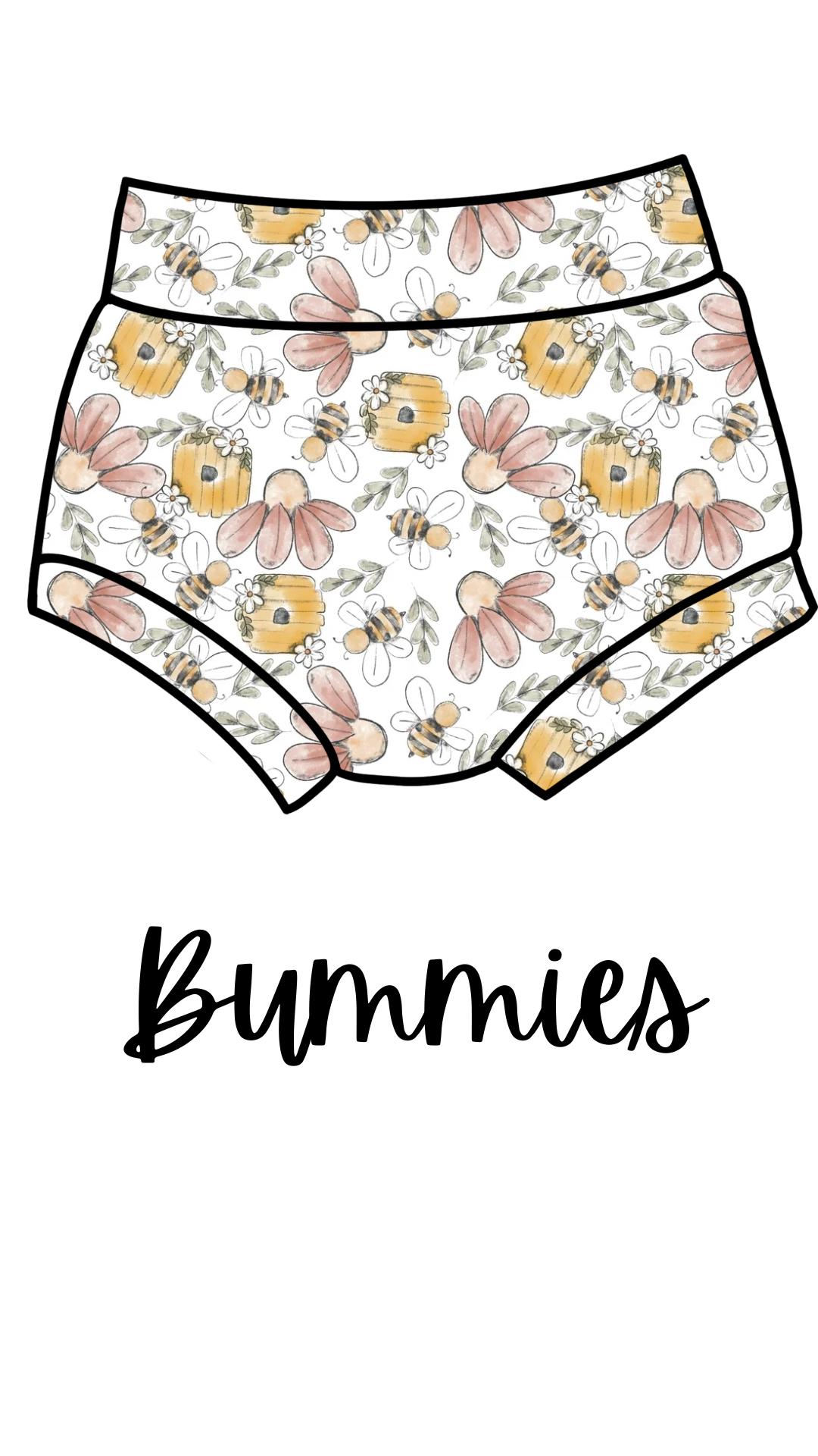 Bee Floral Bummies