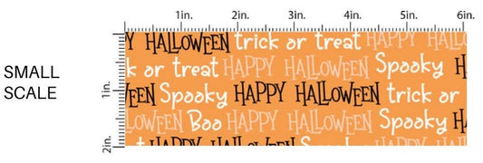 Halloween Sayings Puffy Bow