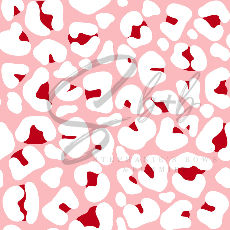 Pink w/ Red + White Cheetah