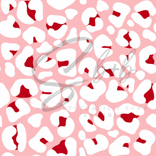 Pink w/ Red + White Cheetah