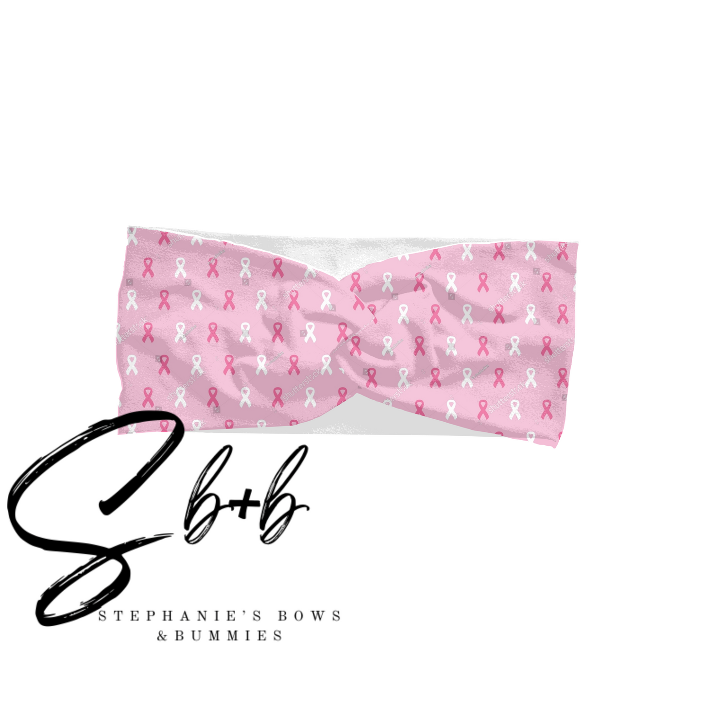 Pink Breast Can-cer Adult Headband