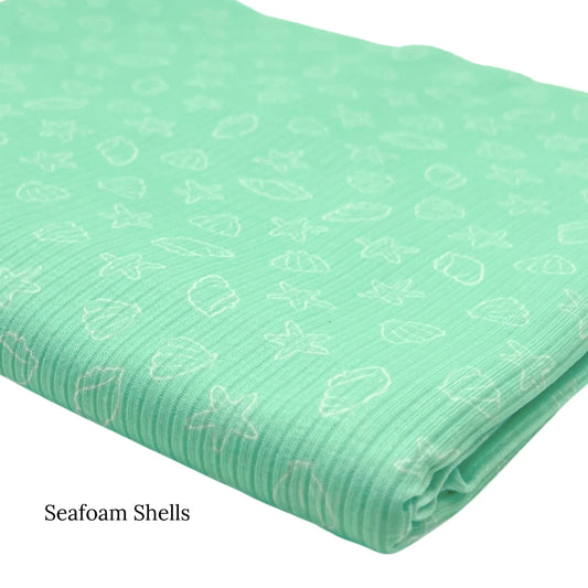 Seafoam Shells Fabric