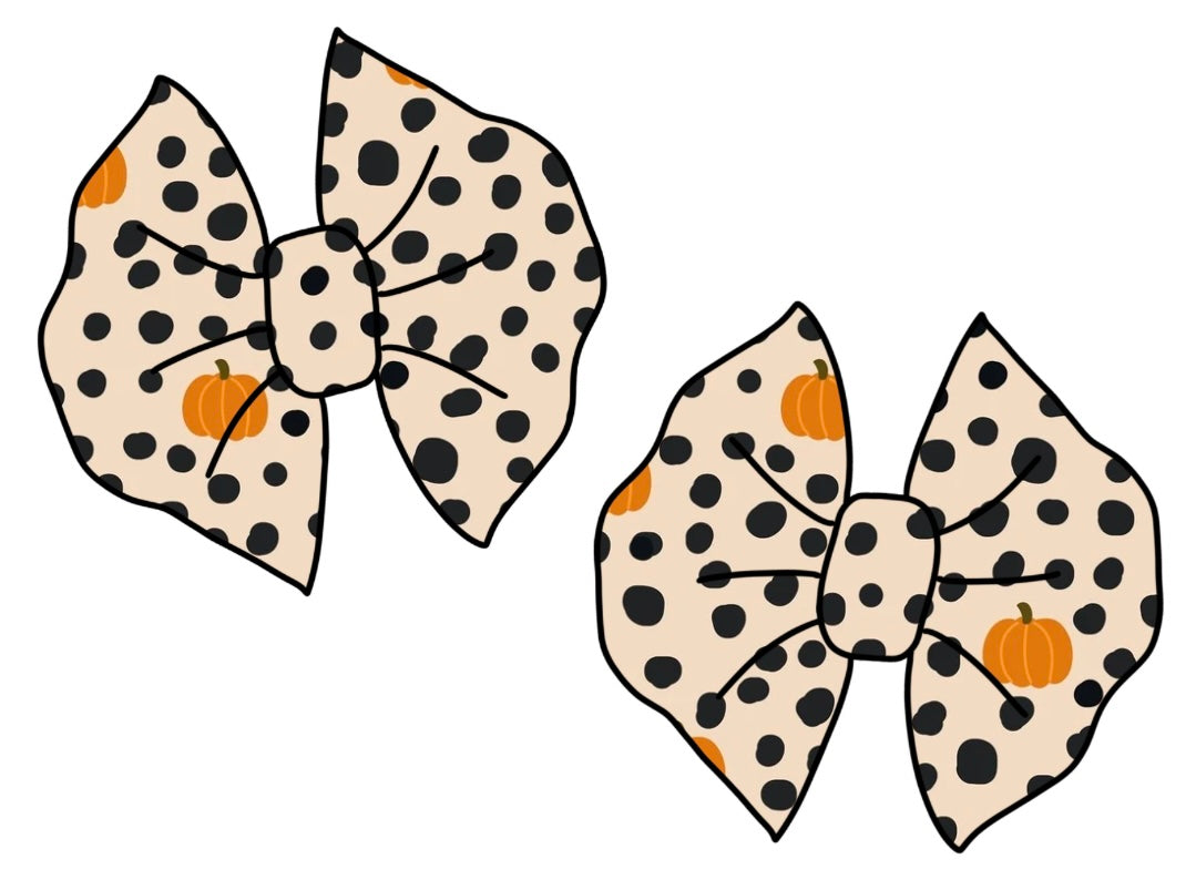 Pumpkins + Polka Dots