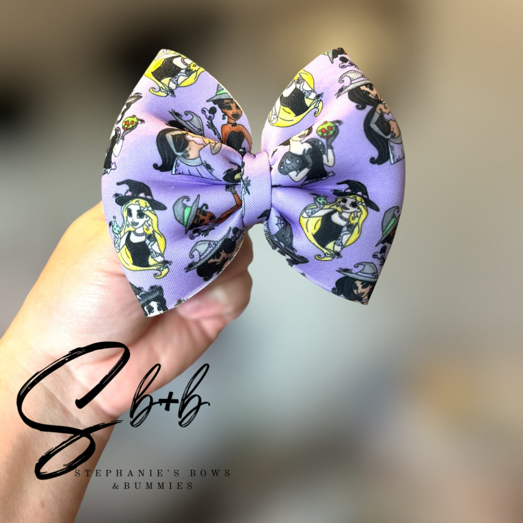 Halloween Purple Princess Puffy Bow
