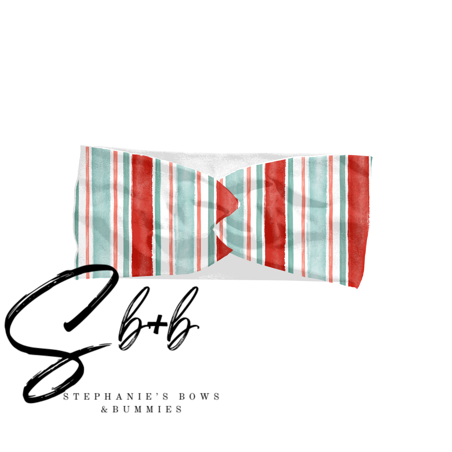 Christmas Stripes Adult Headband