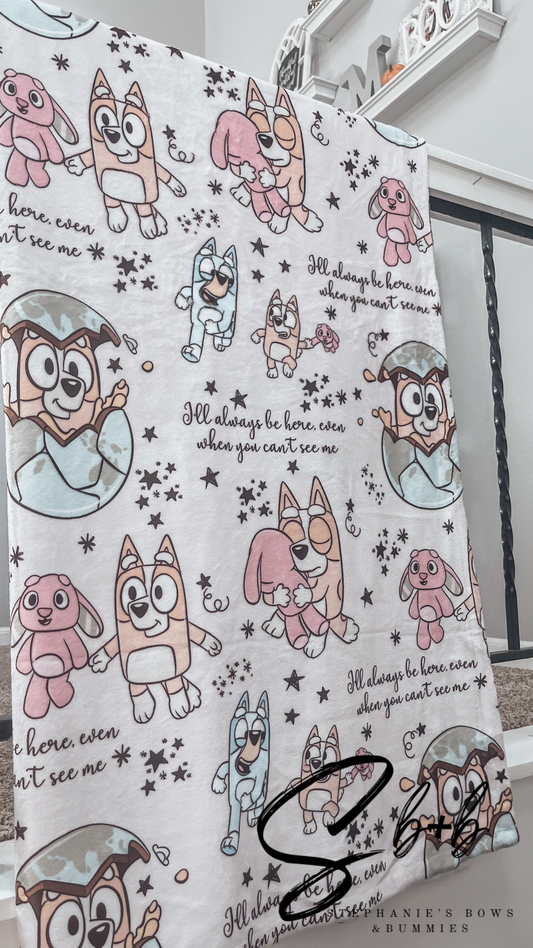 Blue Dog Heeler Dream Blanket