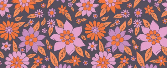 Halloween Bright Floral Puffy Bow