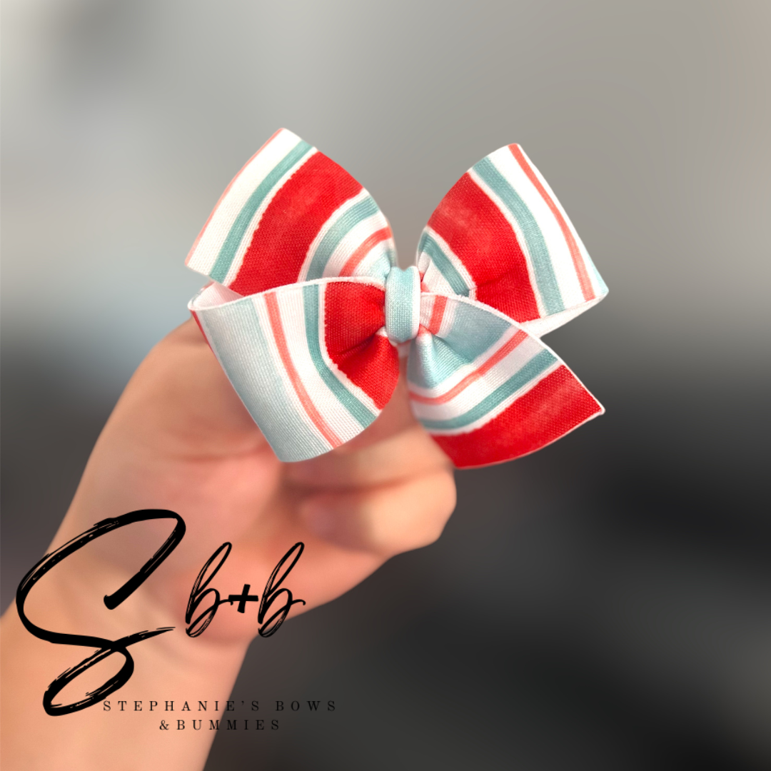 Christmas Stripe Watercolor