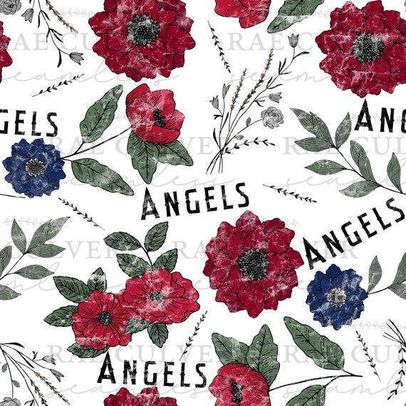 Baseball Drop Simple Floral
