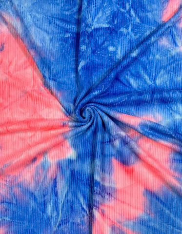 Pink + Blue Tie-Dye