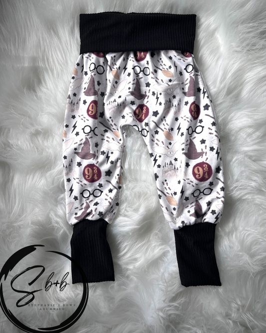 H-a-rry P-otter Wizard Joggers 9/12m