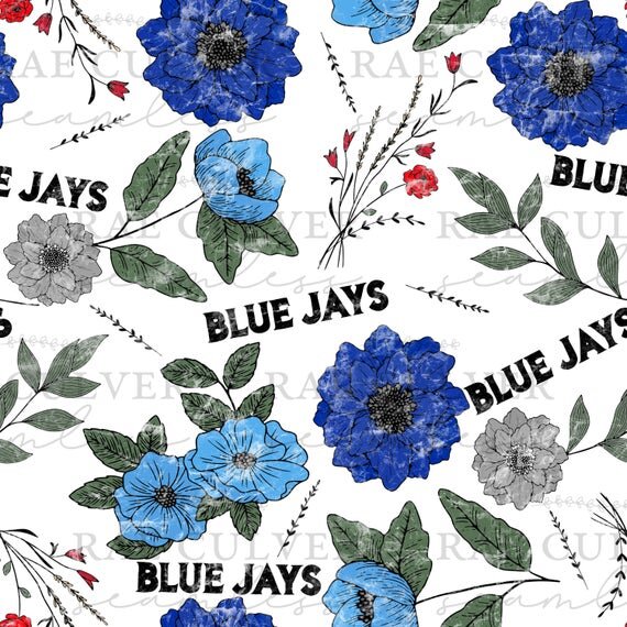 Baseball Drop Simple Floral