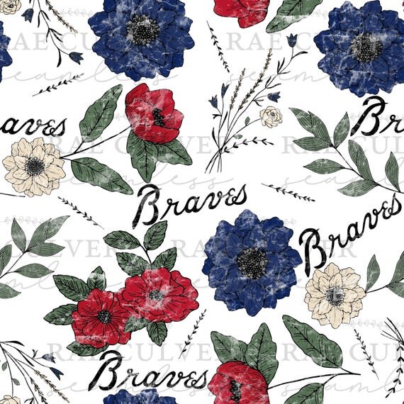 Baseball Drop Simple Floral