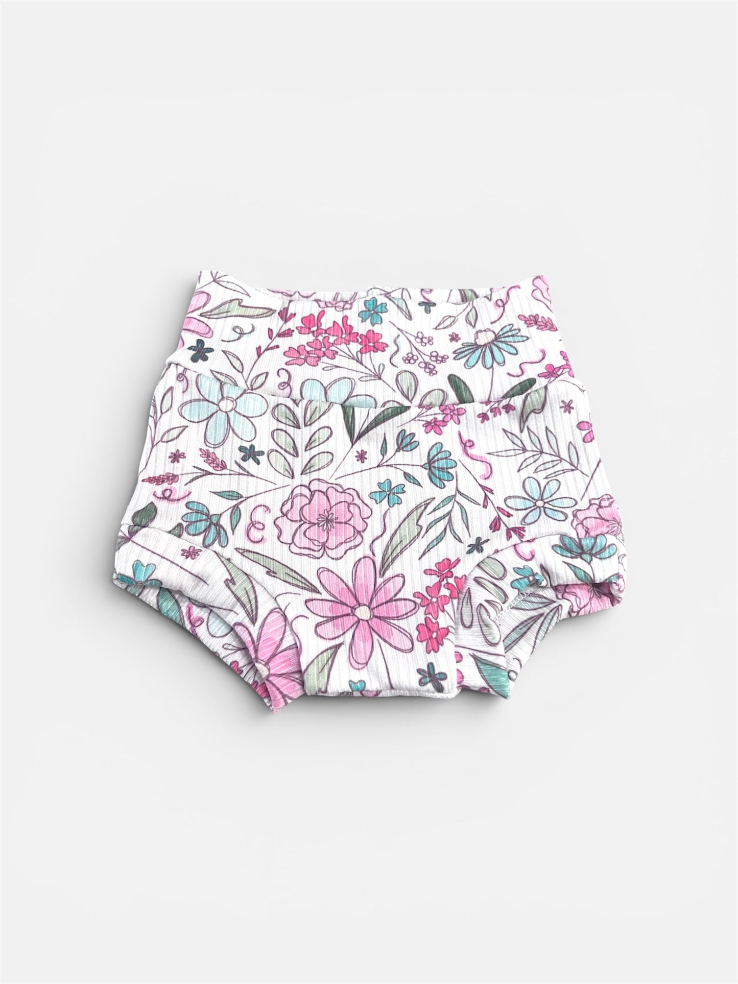 Pink Floral Bummies