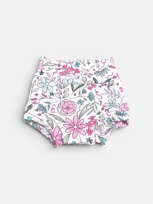 Pink Floral Bummies