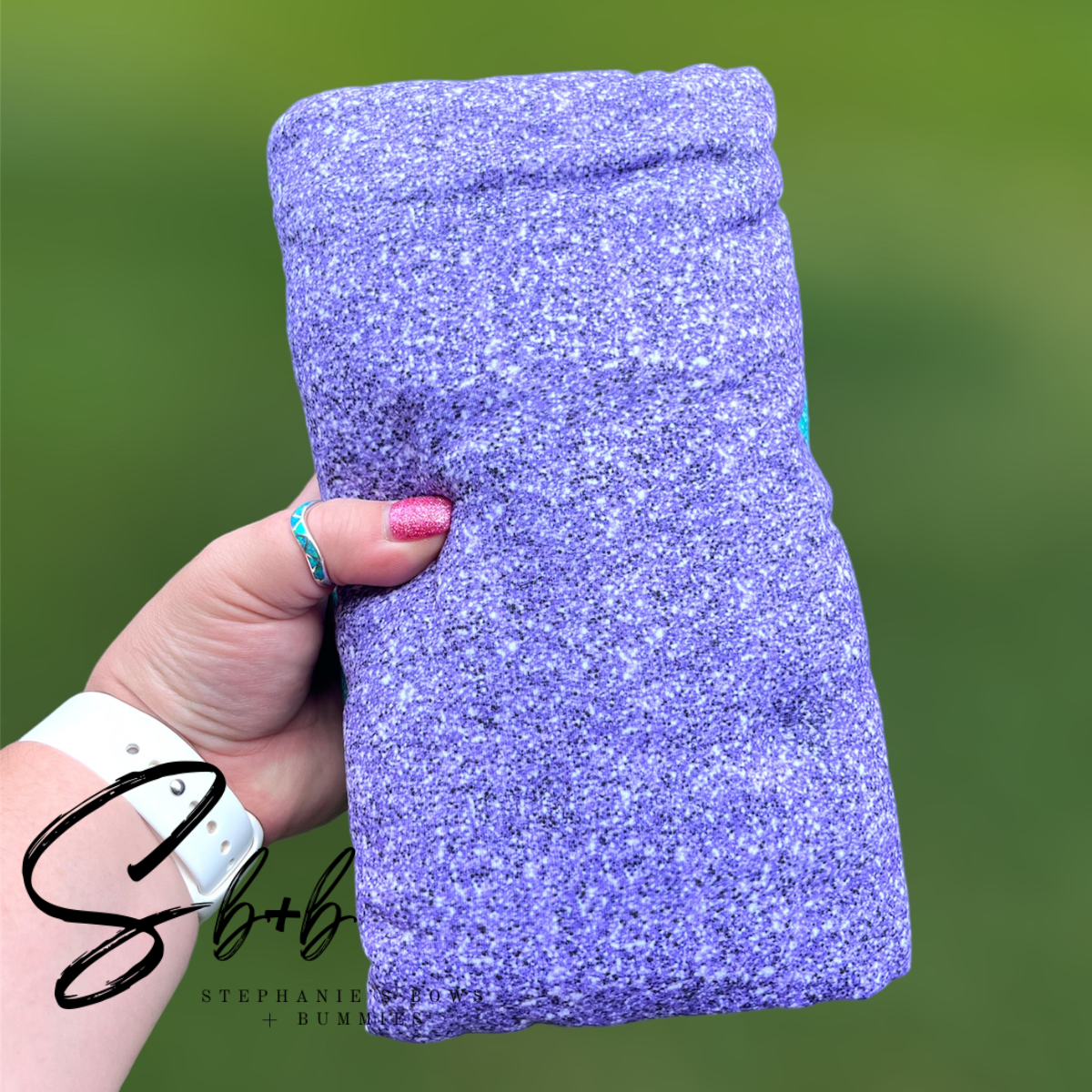 Purple Glitter Fabric