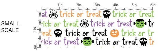 Halloween Trick or Treat Puffy Bow