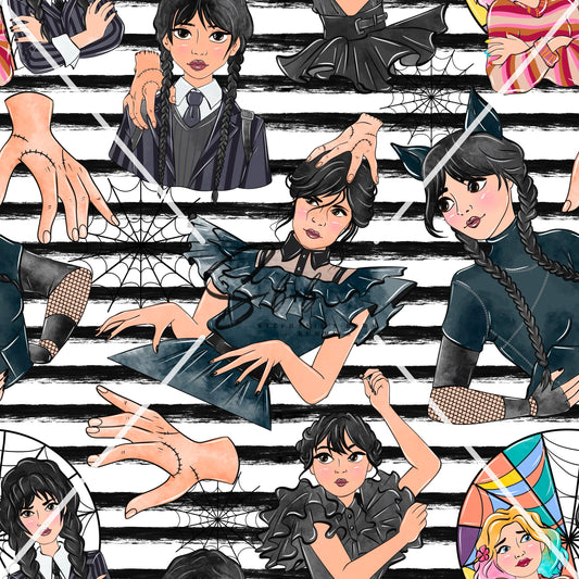 Wed-nes-day Black Stripes