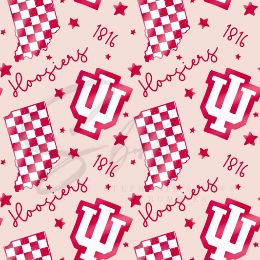 I. U. Hoosier Checkered