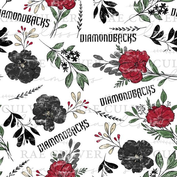 Baseball Drop Simple Floral